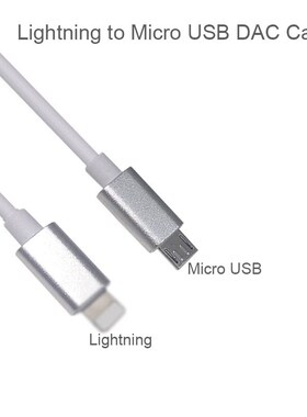 5ft OTG Lightning to Micro USB DAC Cable for iPhone12 X 8 7