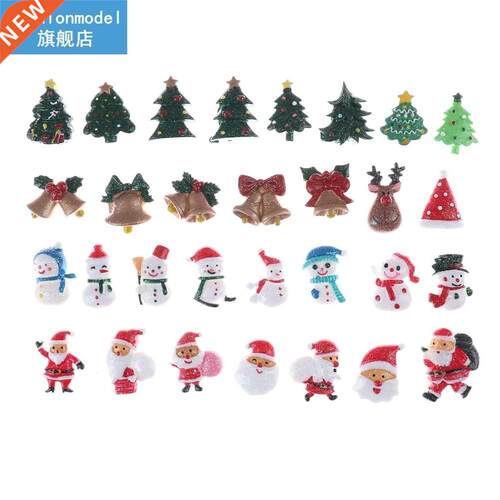 10pcs Miniature Christmas Snowman Figurine Home Decoration F