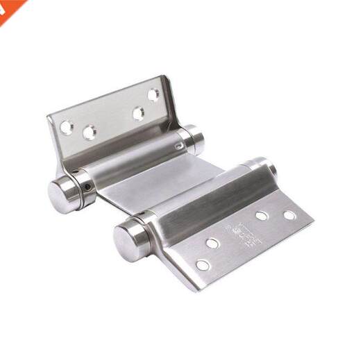 Double Open Spring 4 Inch Hinge Stainless Steel Two-way Free