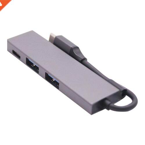 USB C Hub 3-In-1 Portable USB C Adapter With 2 USB 2.0+USB C