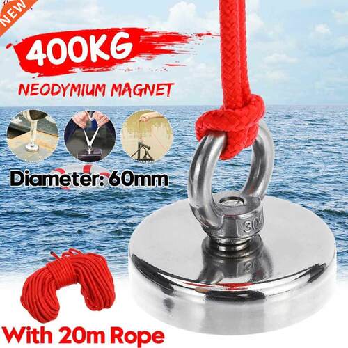400KG D60MM Super Strong Magnet Pot Fshng Magnets Salvage