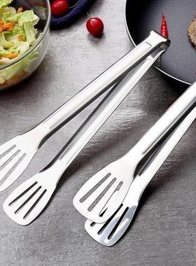 Stainless steel food tongs three-linJe food tongs barbecue