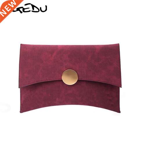 NGEDU Desgn Women Clutch Bag Faux Suede Lades Shoulder B