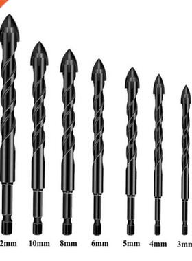 3-12mm Cross Drill Bit 1/4 Inch Hex Shank YG6X Hard Alloy Mu