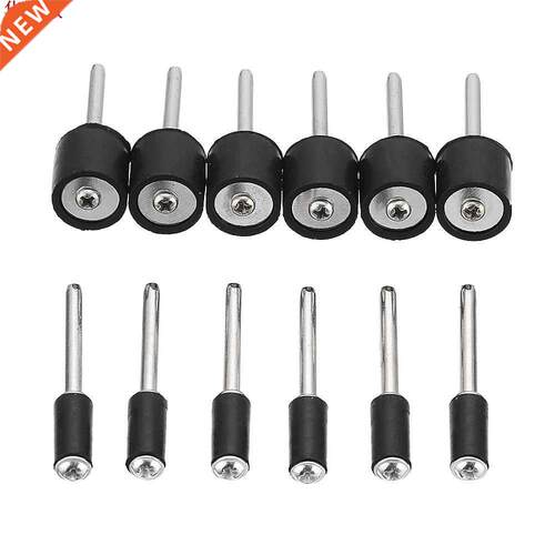 12pcs 1/8 Inch Shank Sanding Drum 12.7mm 6.3mm Rubber Mandre