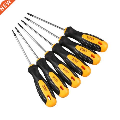 Cr-V Torx Screwdriver Set with Hole Magnetic T5-T30 Screw Dr