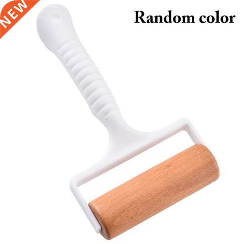 Wood Rolling Pin Non Stick Smooth T-Shape Dough Roller Pastr