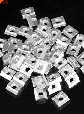 50pcs flambant neuf M5 T écrou coulissant en acier au