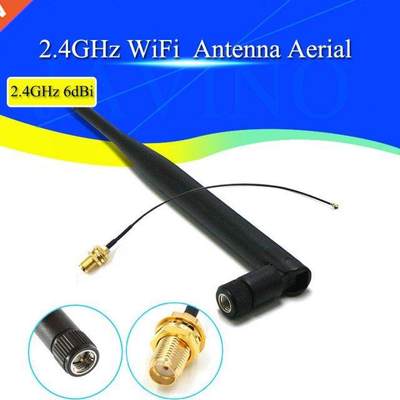 2.4GHz 6dBi WiFi 2.4g Antenna Aerial RP-SMA Male wireless ro