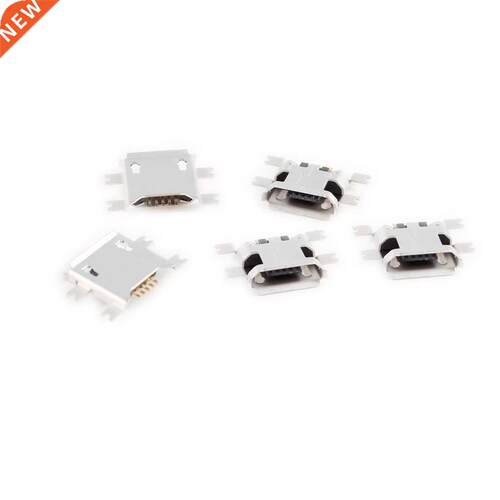 5 Pcs Micro USB Type B Female Socket 5-Pin SMD SMT Jack Conn