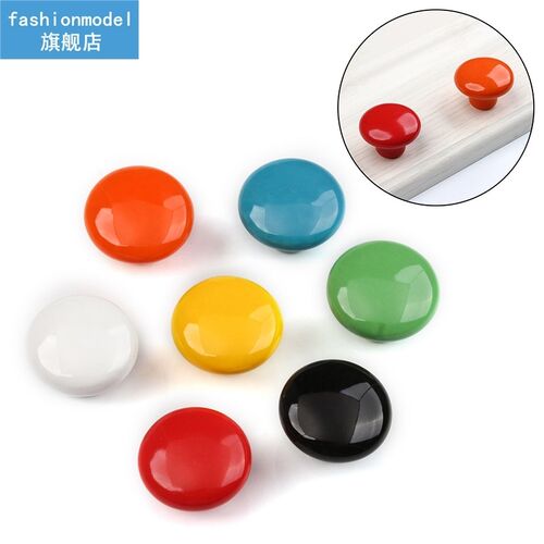 Ceramic Round Door Handles 7 Color 38mm for Cabinet Cupboard