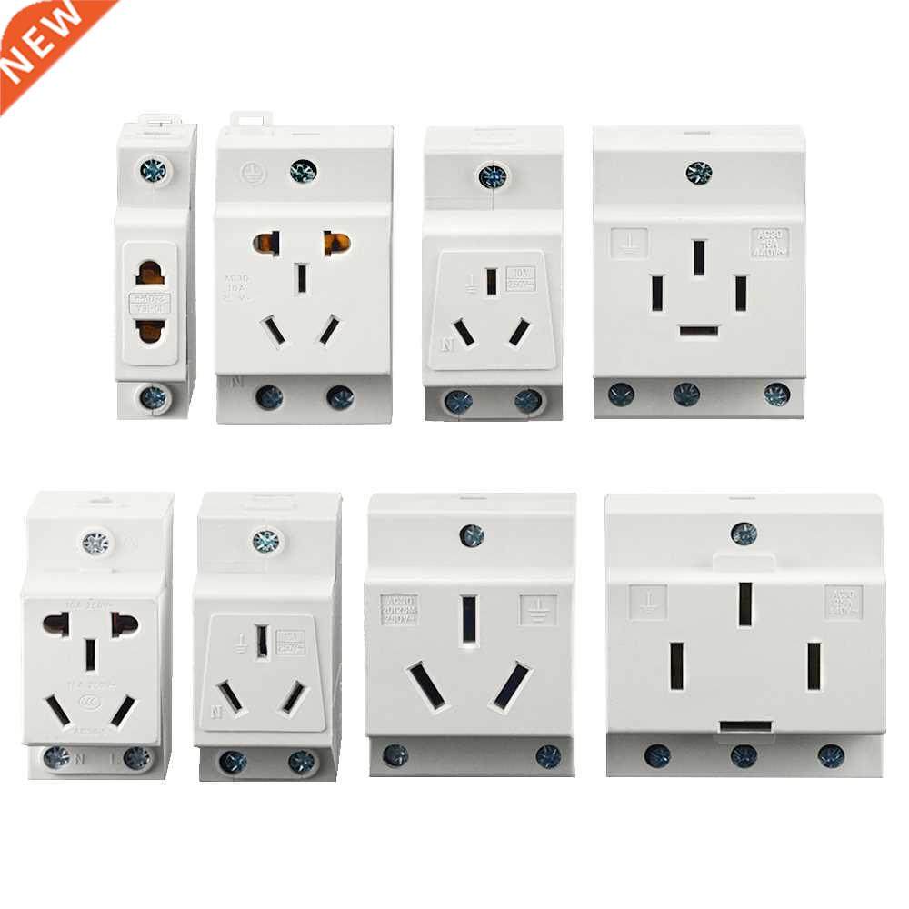 1PCS 2P 3P 4P 5Pin Plug 35mm DIN Rail Mount AC Power AC30 Mo