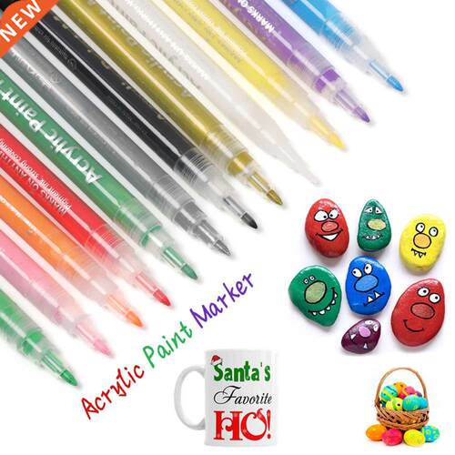 New Permanent Painting Acrylic Paint Marker Pen For Ceramic