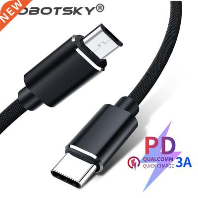 USB Type C To Micro USB 5A Fast Charging Adapter Cable PD 10