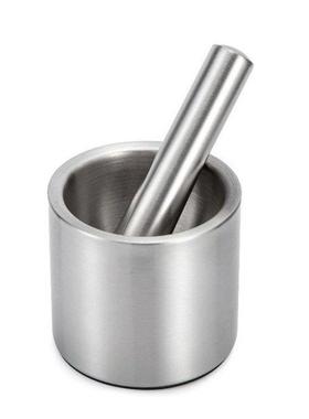 Stainless Steel Mortar Pestle Set Pugging Pot Garlic Spice G