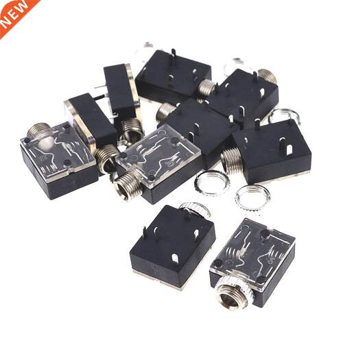 10 Pcs PCB Mount 5-Pin Stereo 3.5mm Socket Audio Connector