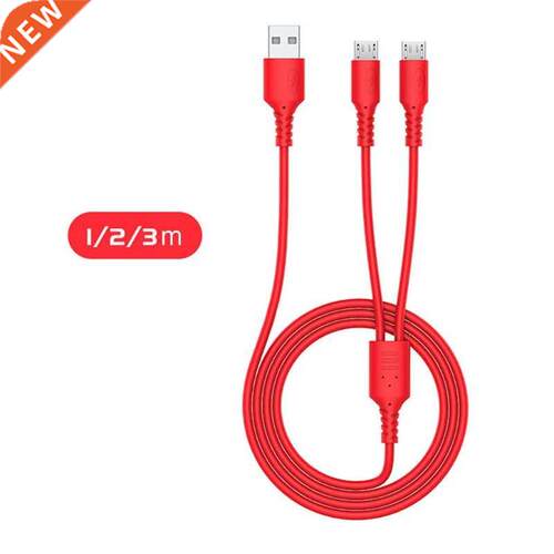 Dual Micro USB Data Cable /2/1 M Phone Fast Charging Cable