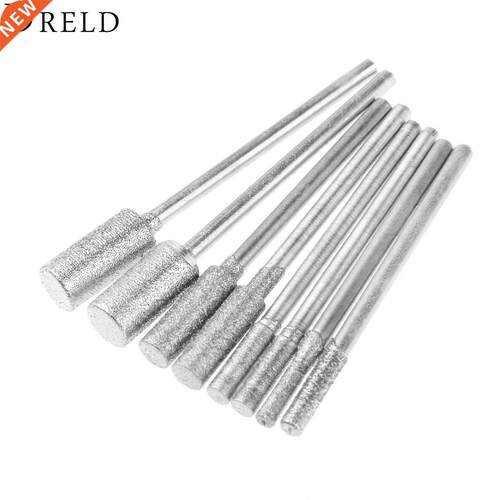 8Pcs/set Diamond Cutting Grinding Head Mounted Points Bit 2.