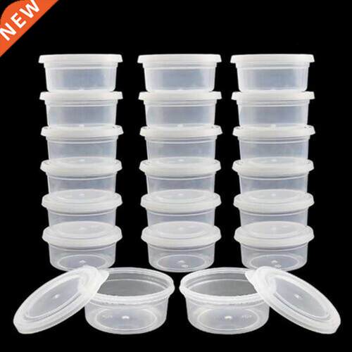20PCS Foam Ball Round Clear Storage Box Container With Lid S