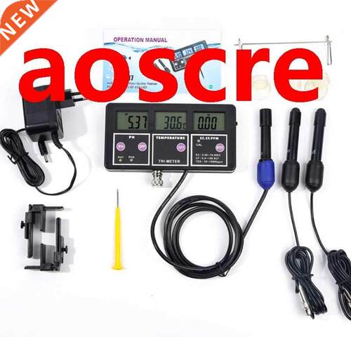 Multi-Functional Water Quality Monitor Digital LCD ORP pH RH