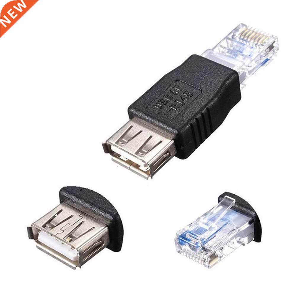 3PC USB to RJ45 Adapter USB A Female to Ethernet RJ45 Male R