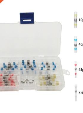 120pcs Solder Seal Wire Connectors Kit, Heat Shrink Butt Con