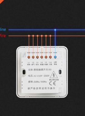 2020 New Smart Touchscreen Yuba Switch 8 Gang Bathroom Unive