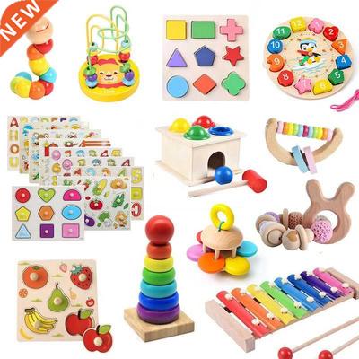 Montessori Baby Toys Kids 3D Wooden Puzzles Early Learning B