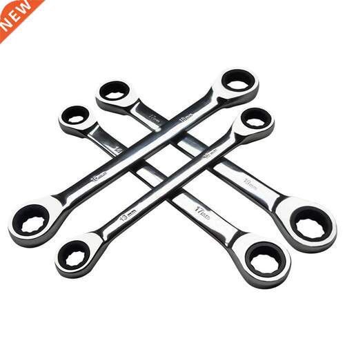 1PCS Chrome Vanium Ring Double He Ratchet Wrench Hand To