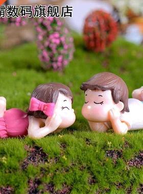 1set Mn Stool Couples Dolls Fary Garden Mnatures Decor