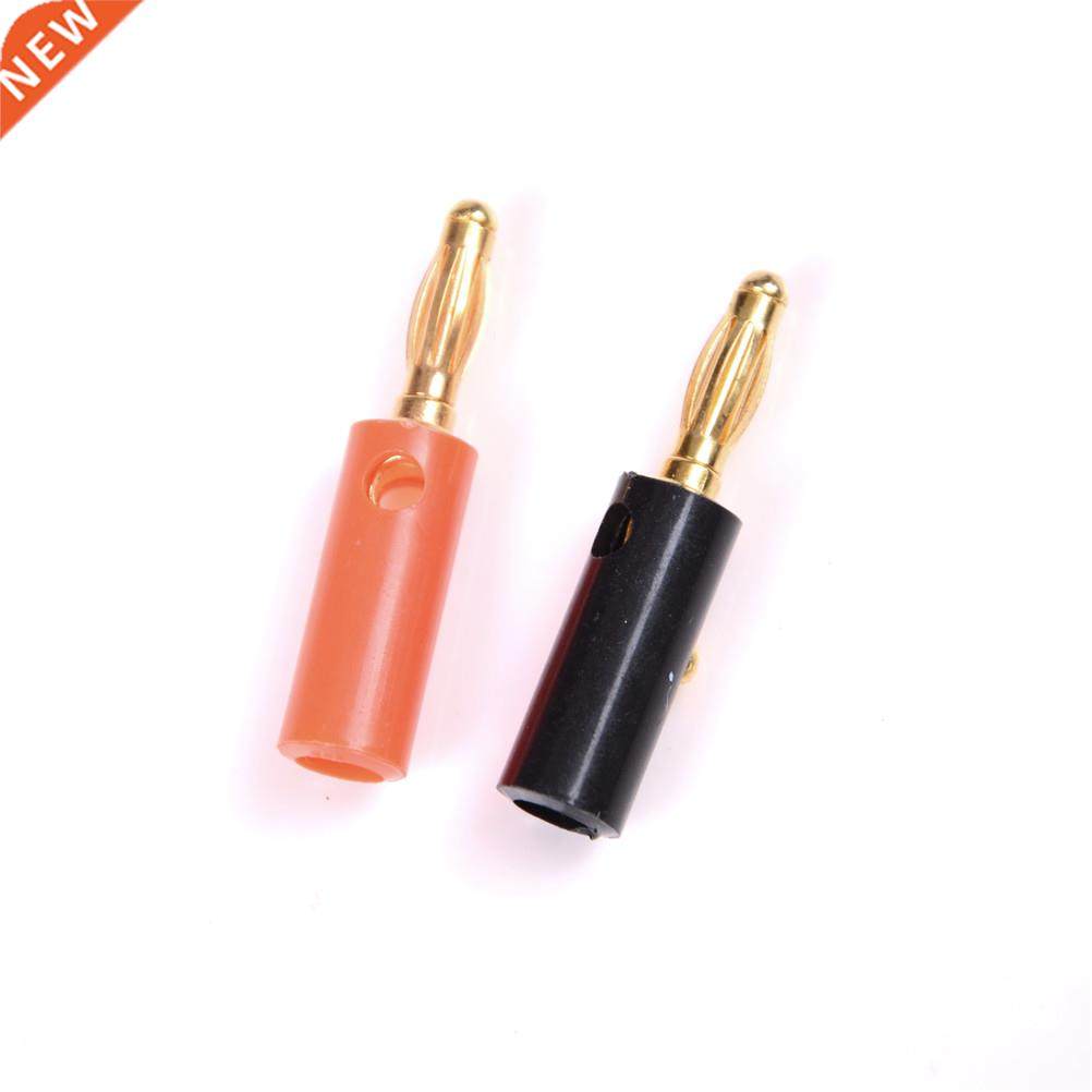 10pcs Audio Speaker Screw Banana Gold Plate Plugs Connector