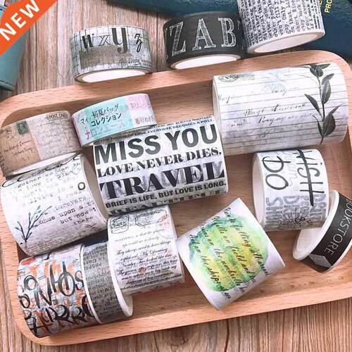 English magazine letters Washi Tape DIY Scrapbooking Sticker