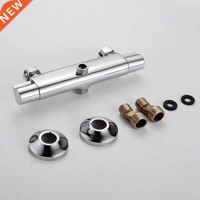 Chrome Thermostatic Shower Faucets Bathroom Mixer Tap Hot An