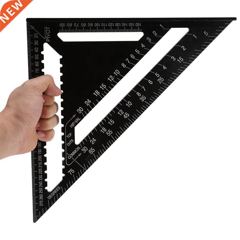 12 Inch Square Ruler Alloy Triangular Shape Ruler Accuracy E