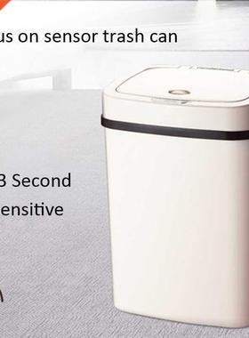 Touchless Trash Can Automatic Sensor Dustbin Battery ABS Pl