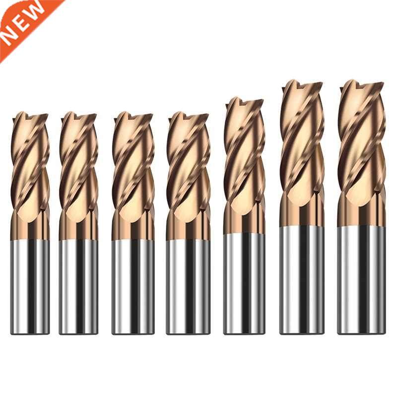 Straight Shank 4 Flute End Mill Cutter Tungsten Steel Drill