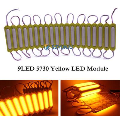 2W 5730 Yellow injection led module 60 degrees DC12V Waterpr