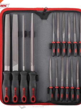 Hi-Spec 16pc File Set 200mm Flat Half Round Round Triangle F