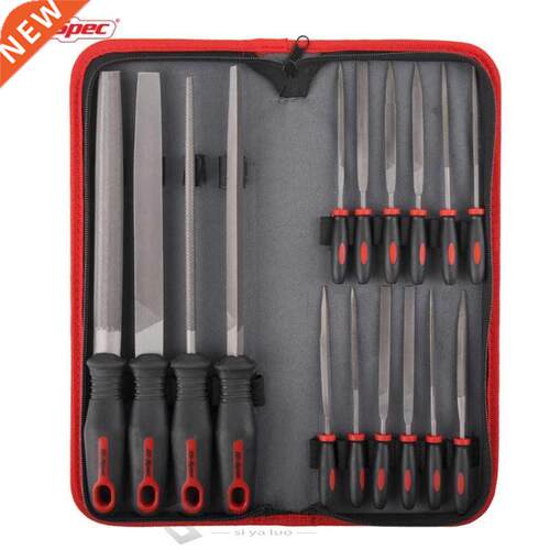 Hi-Spec 16pc File Set 200mm Flat Half Round Round Triangle F