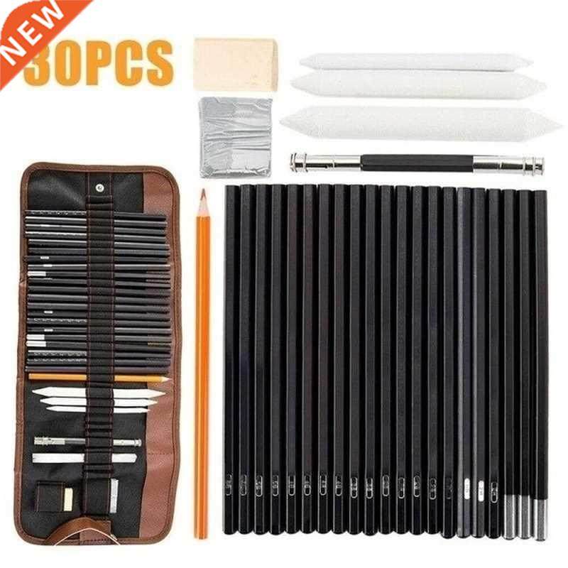 30pcs Drawng Begnner Sketch Set Charcoal Pencl Art Pant