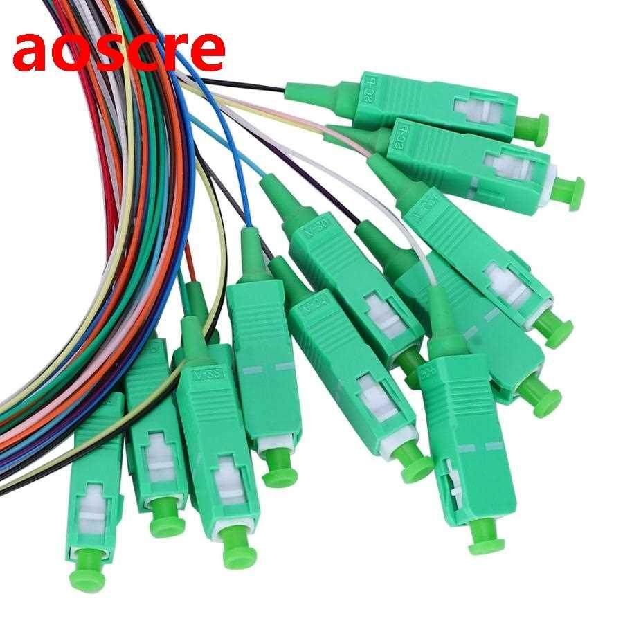 Single Mode Fiber Pigtail Cable 12-Cores SC/APC-0.9mm for Ne