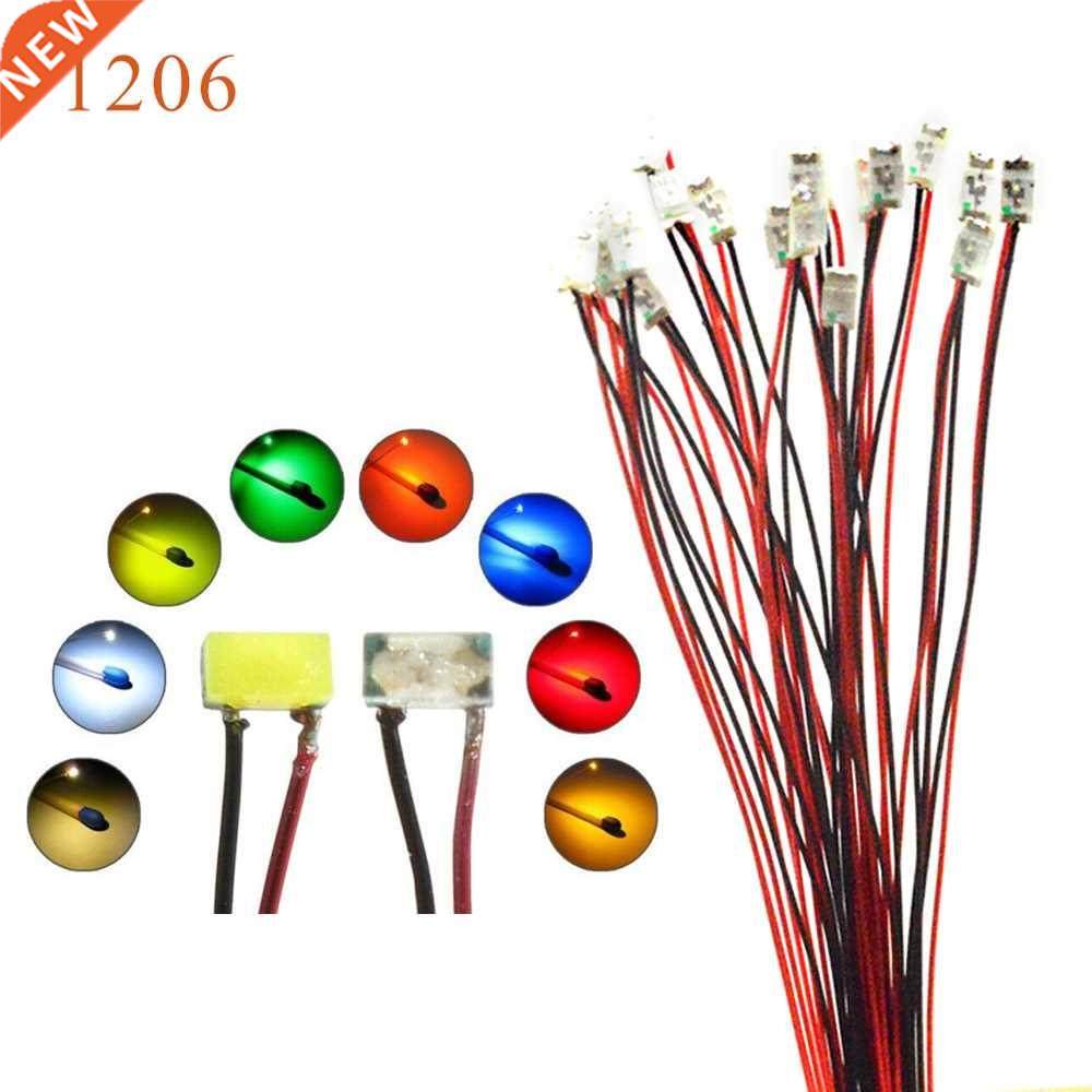 Wired Led SMD 1206 3V Led Lamp Models Train Pre-soldered Mic