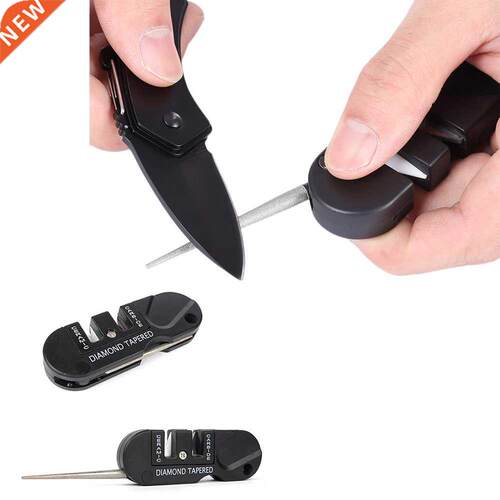 Knife Sharpener Three Stages Ceramic Carbide EDC Tool Fish H