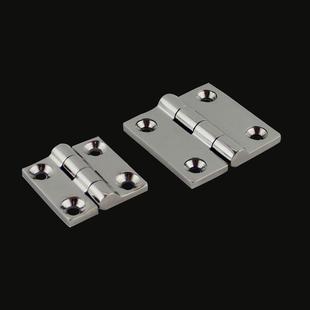 2PCS 304 Stainless Steel Square Cabinet Door Butt Hinges Wit