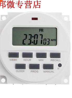 Time Switch 15.98 Inch LCD Digital Timer 12V DC 7 Days Progr