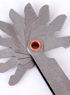 60 Degree Thread Measuring Gage Dual Head Metric Screw Pitch