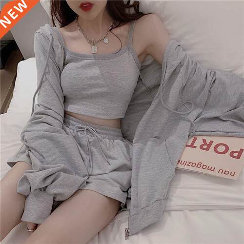 Loungewear Women 3 Pieces Summer Spwear Enseles De Pyja