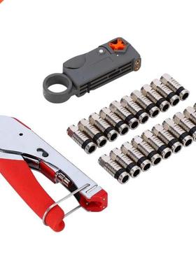 RG59 RG6 Coaxal Cable Compresson Crmper Tool For F Connec