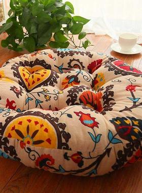 Japan Futon Cushions Cotton Linen Sofa Throw Pillow 52cm Thi