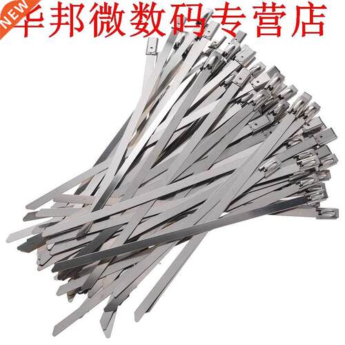 100PCS 5.9 Inches Uitlaat Wrap Coated Locking Cable Zip Ties